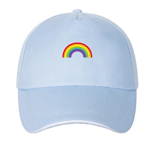Gorra de béisbol con estampado de arcoíris